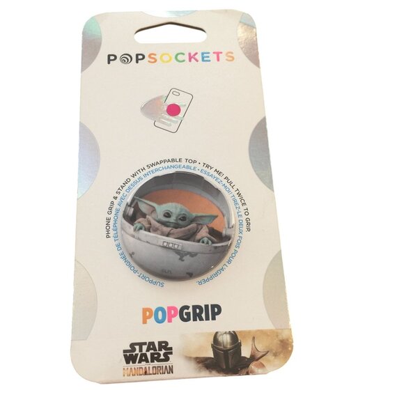 Disney Star Wars The Mandalorian Gloss POPGRIP Phone Grip - Picture 1 of 2